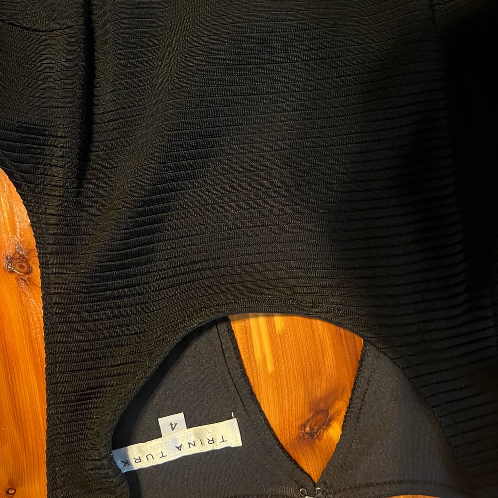 Black Ribbed Top by Trina Turk